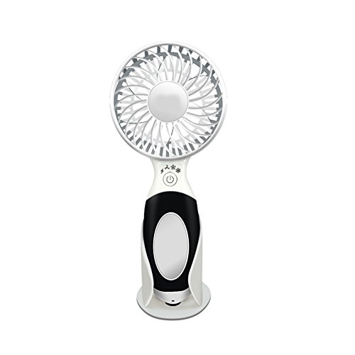 STIF Handheld Fan Mini Personal Portable Table Desk Fan Rechargeable USB with 3 Speeds Home Office Outdoors Travel (Black) - B07CJZ6GYP